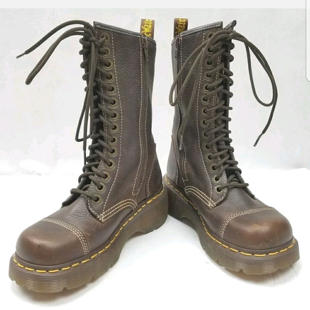 Dr. Doc Docs Martens Brown MIRANDA Combat  Boots